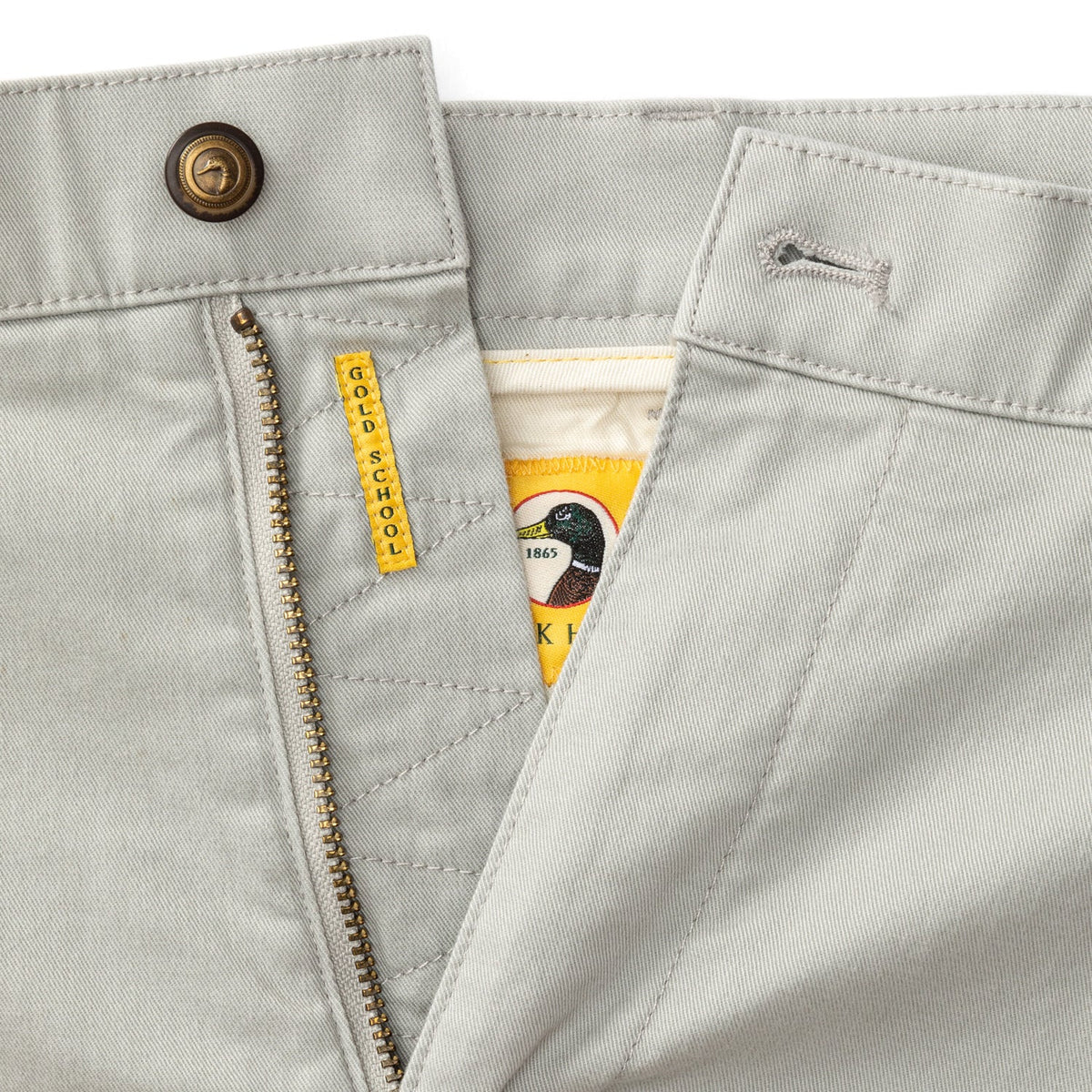 7" Gold School Chino Short - Greystone