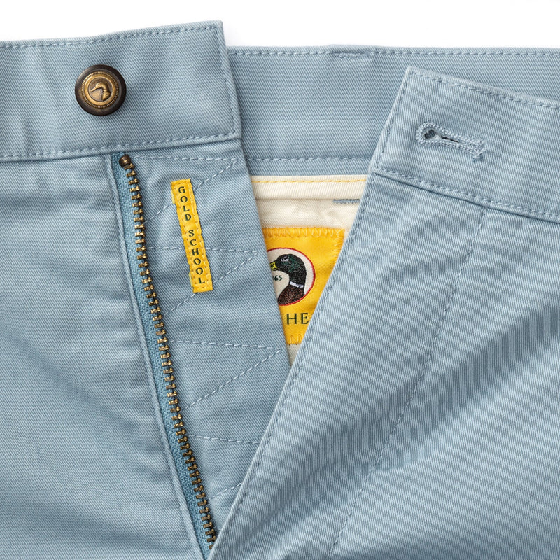 7" Gold School Chino Short - River Blue