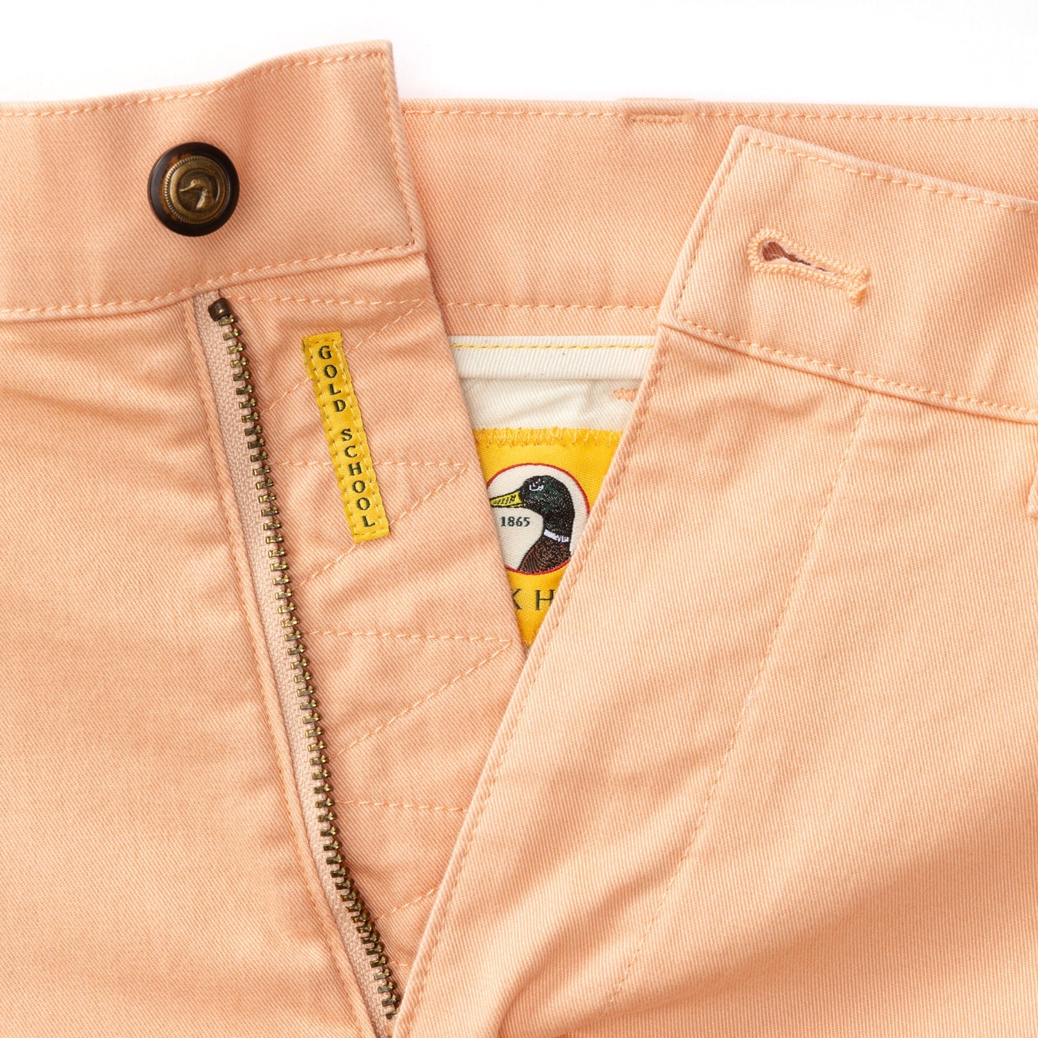 7" Gold School Chino Short - Faded Peach