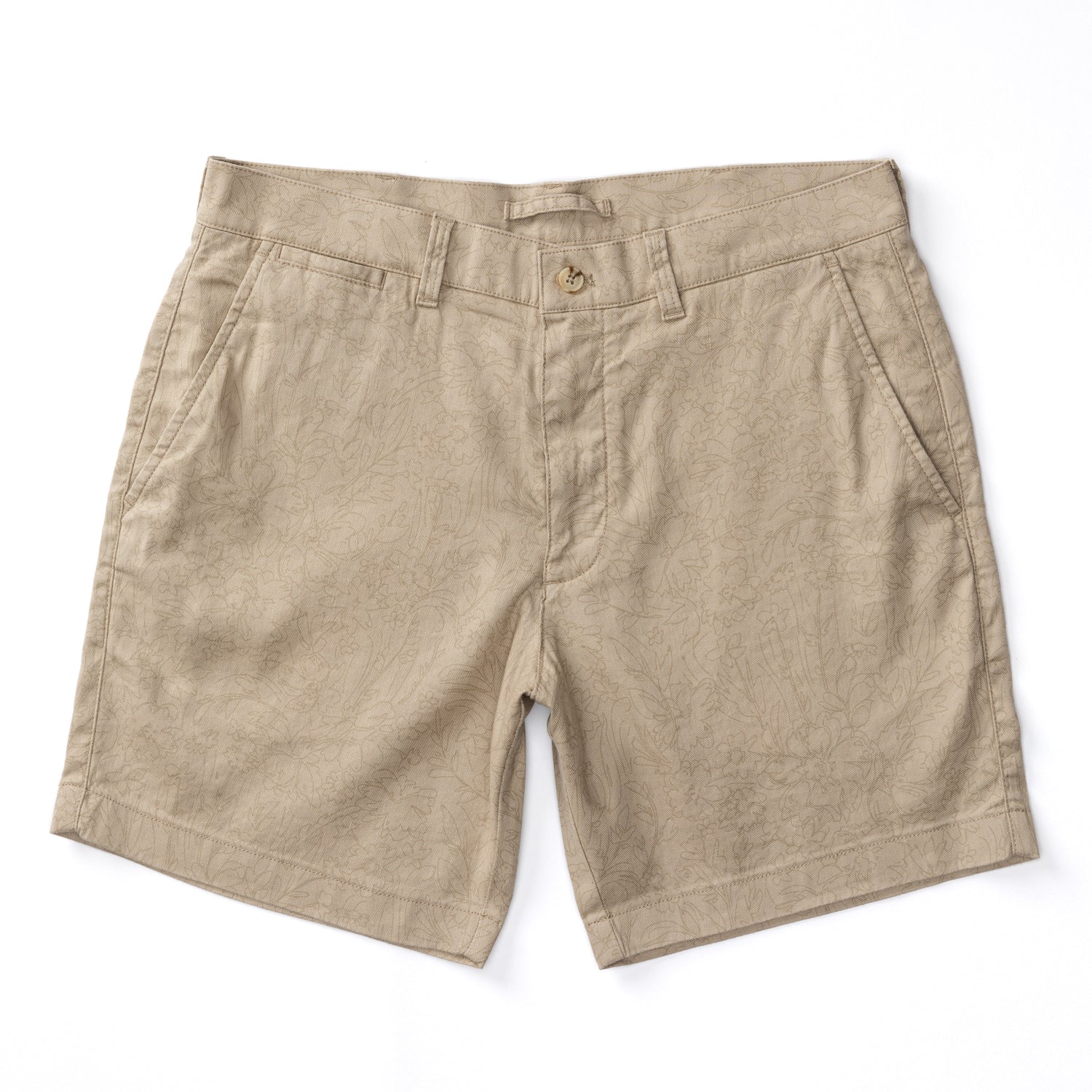 7" Linen Gold School Chino Short - Tan