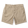 7" Linen Gold School Chino Short - Tan