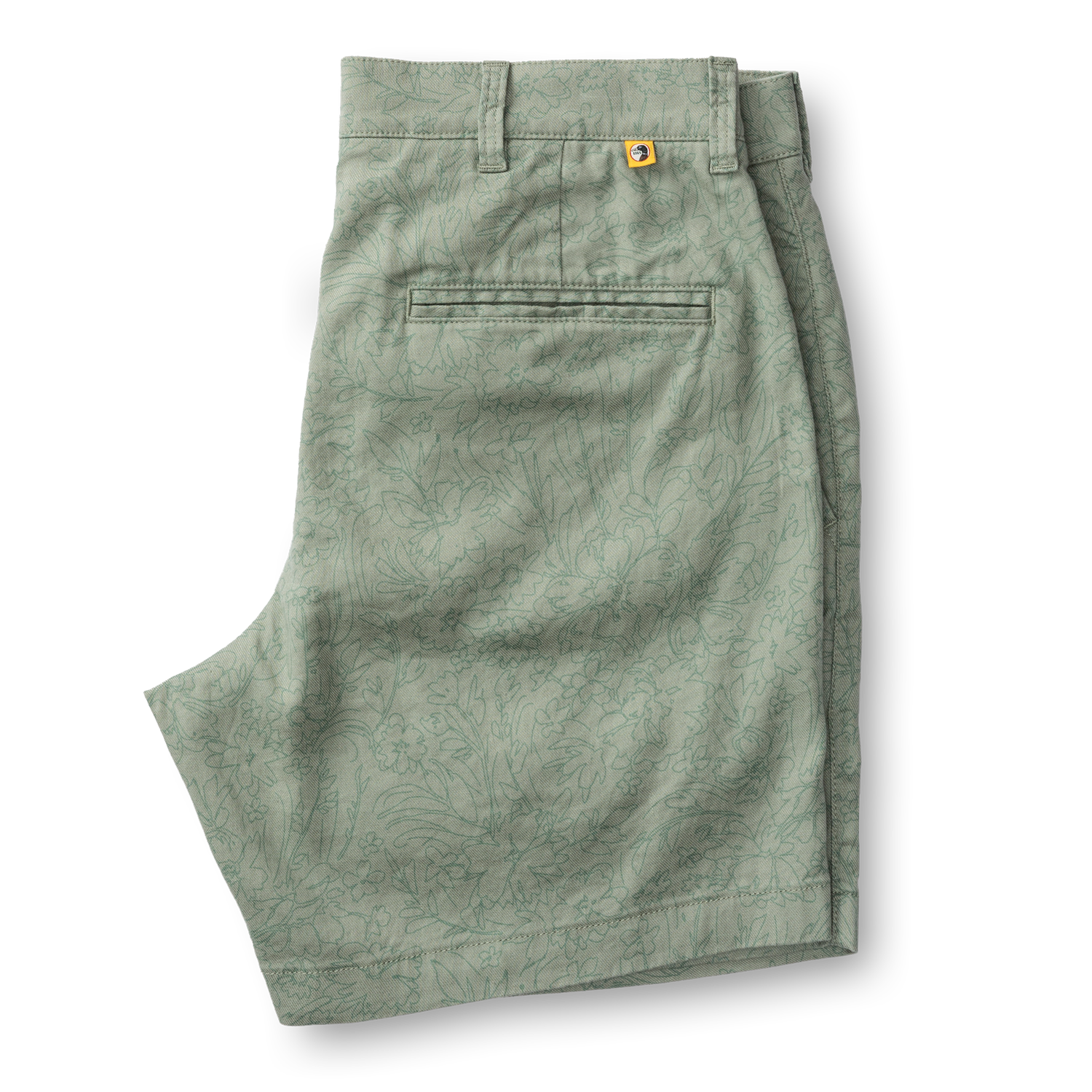 7" Linen Gold School Chino Short - Shadow Green