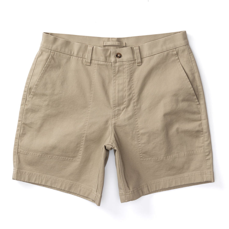 7" Canvas Camp Short - Khaki