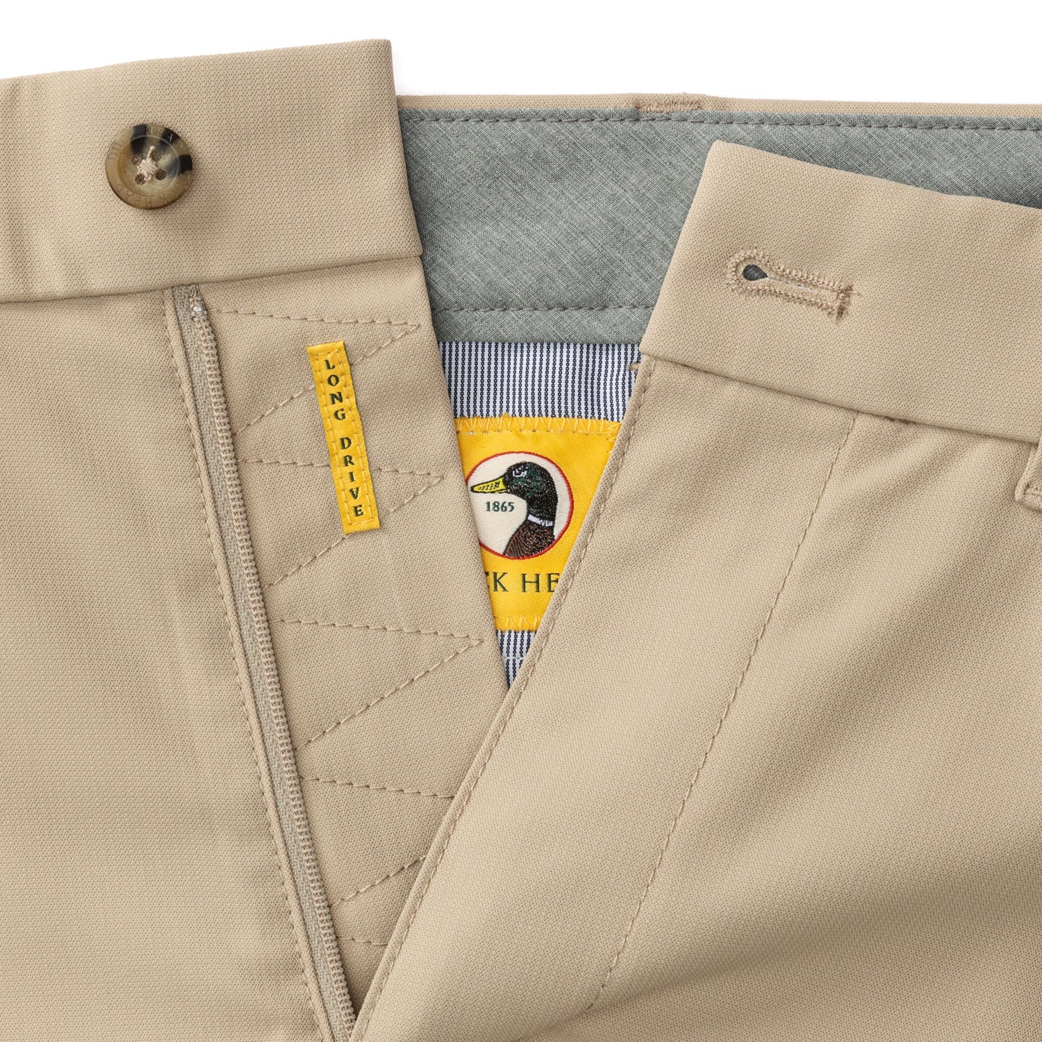 9" Long Drive Performance Short - Khaki