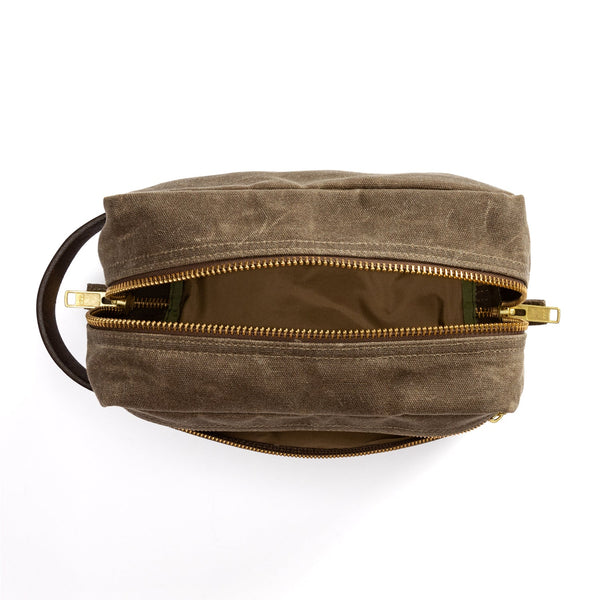 Waxed Canvas Dopp Kit