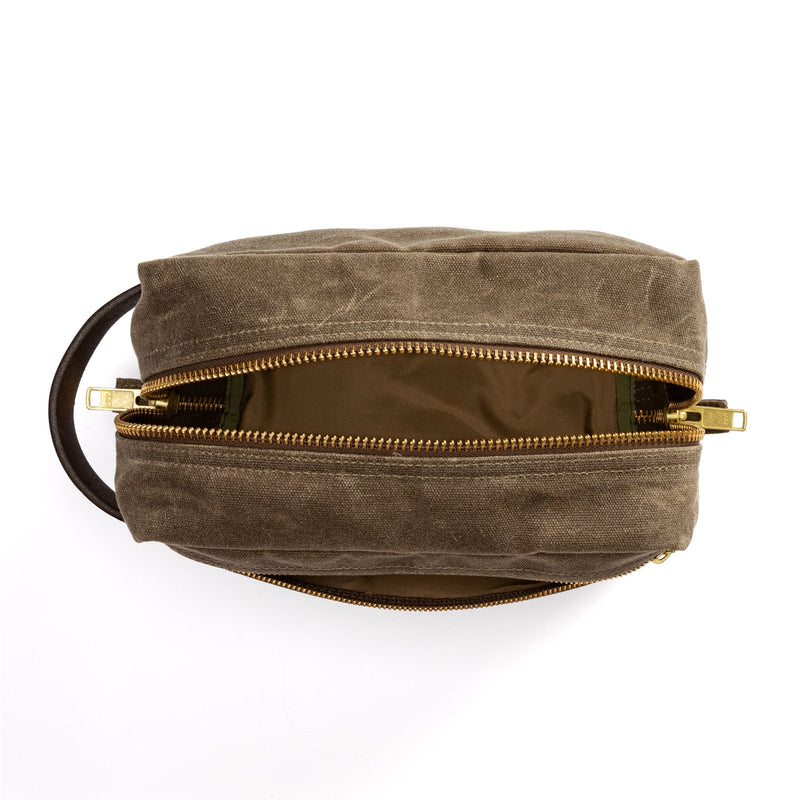 Waxed Canvas Dopp Kit