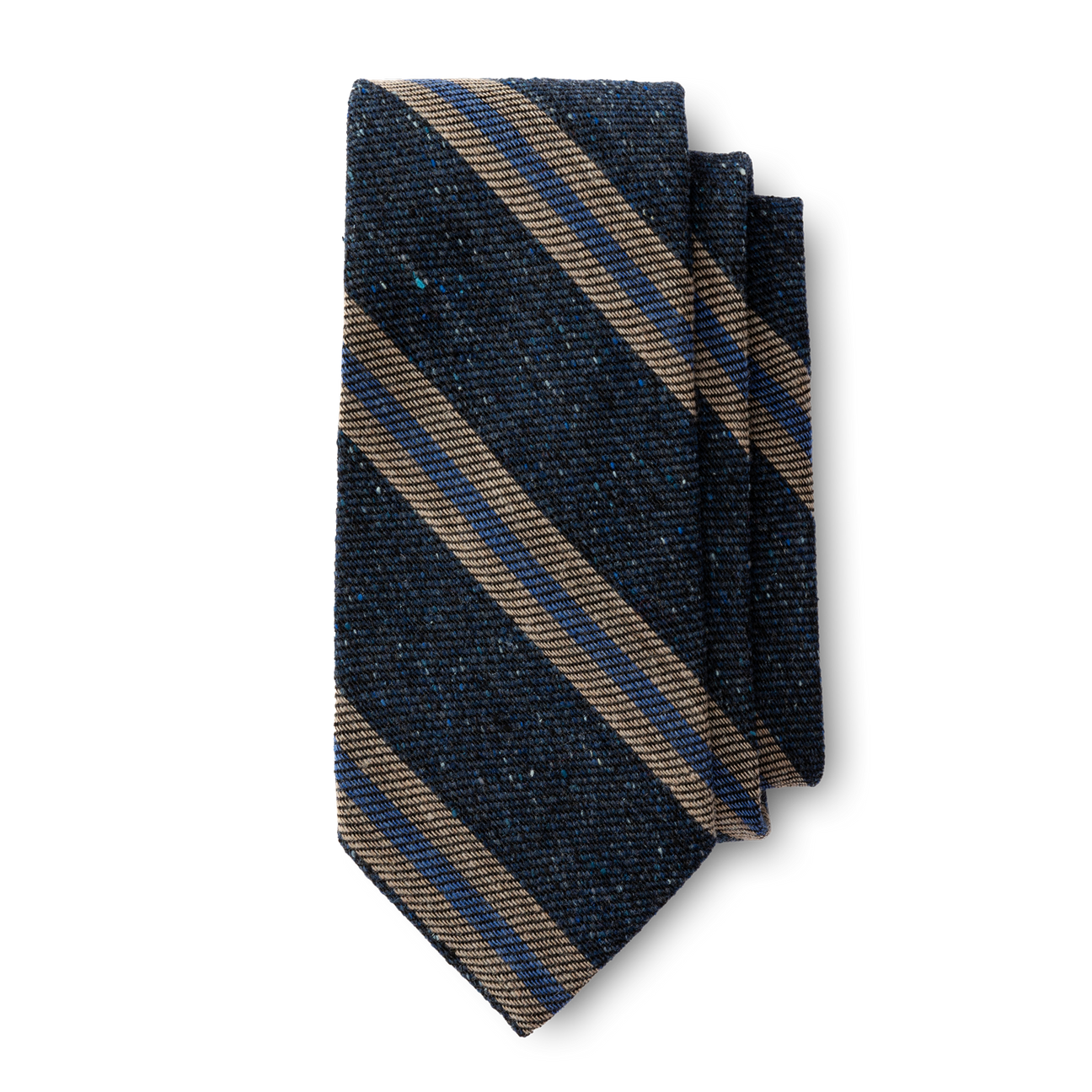 Silk Wool Striped Tie