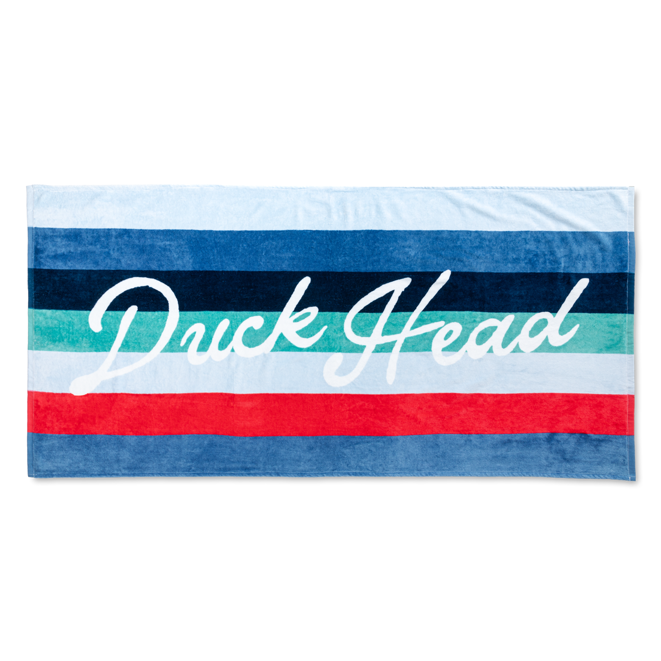 Script Beach Towel - Light Blue