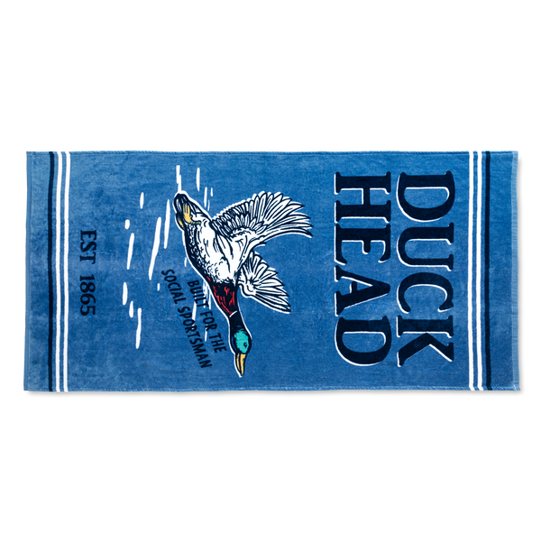 Built For The Social Sportsman Beach Towel - Lake Blue