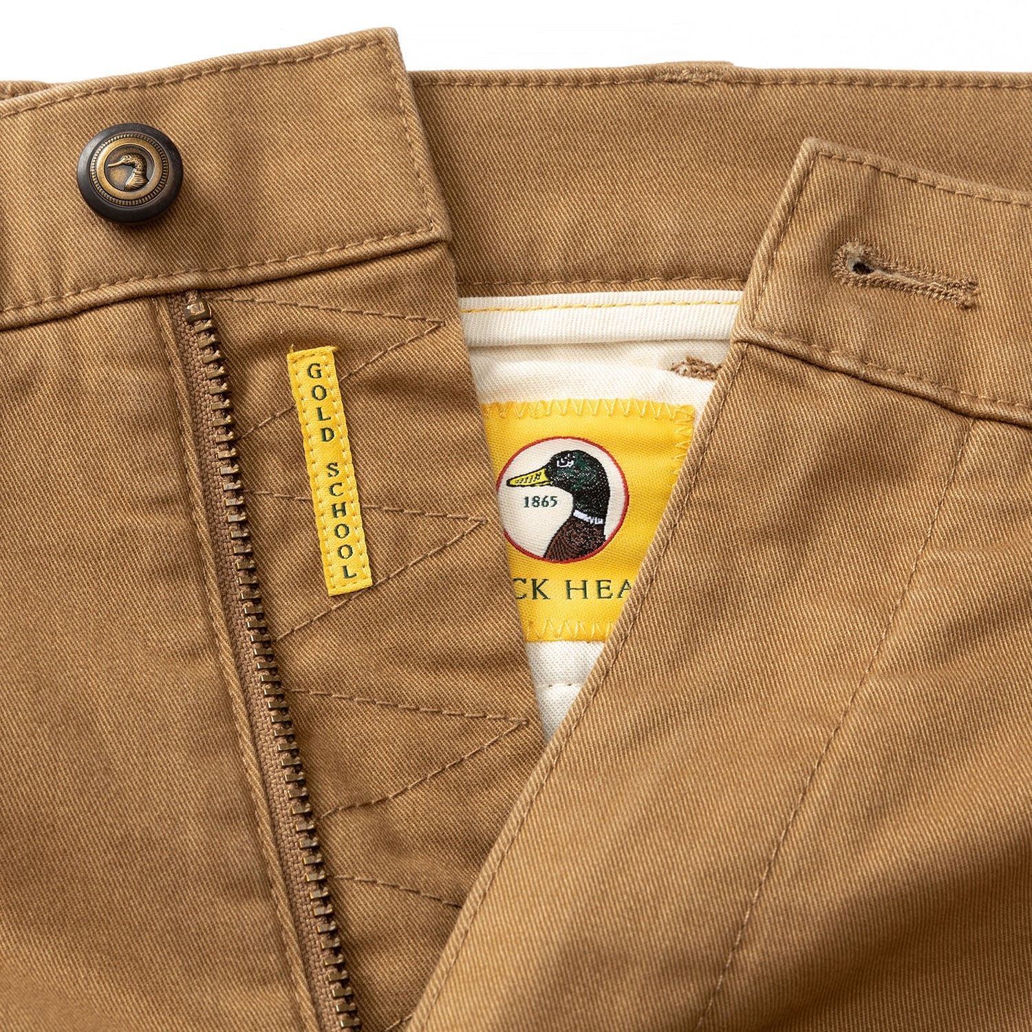 Classic Fit Gold School Chino - Teak