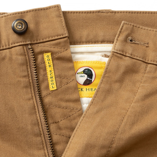 Classic Fit Gold School Chino - Teak
