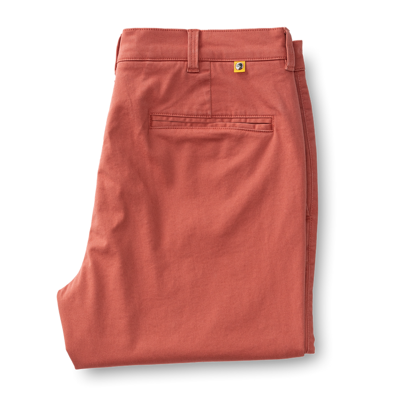 Classic Fit Gold School Chino - Faded Red