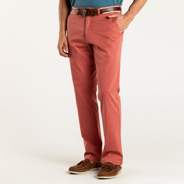 Classic Fit Gold School Chino - Faded Red