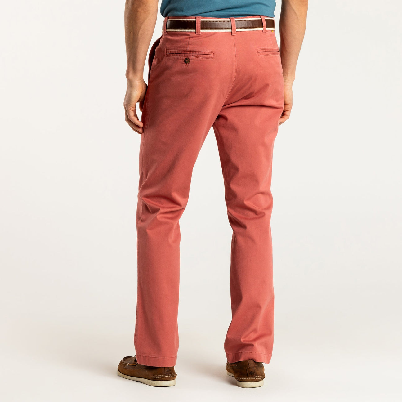 Classic Fit Gold School Chino - Faded Red