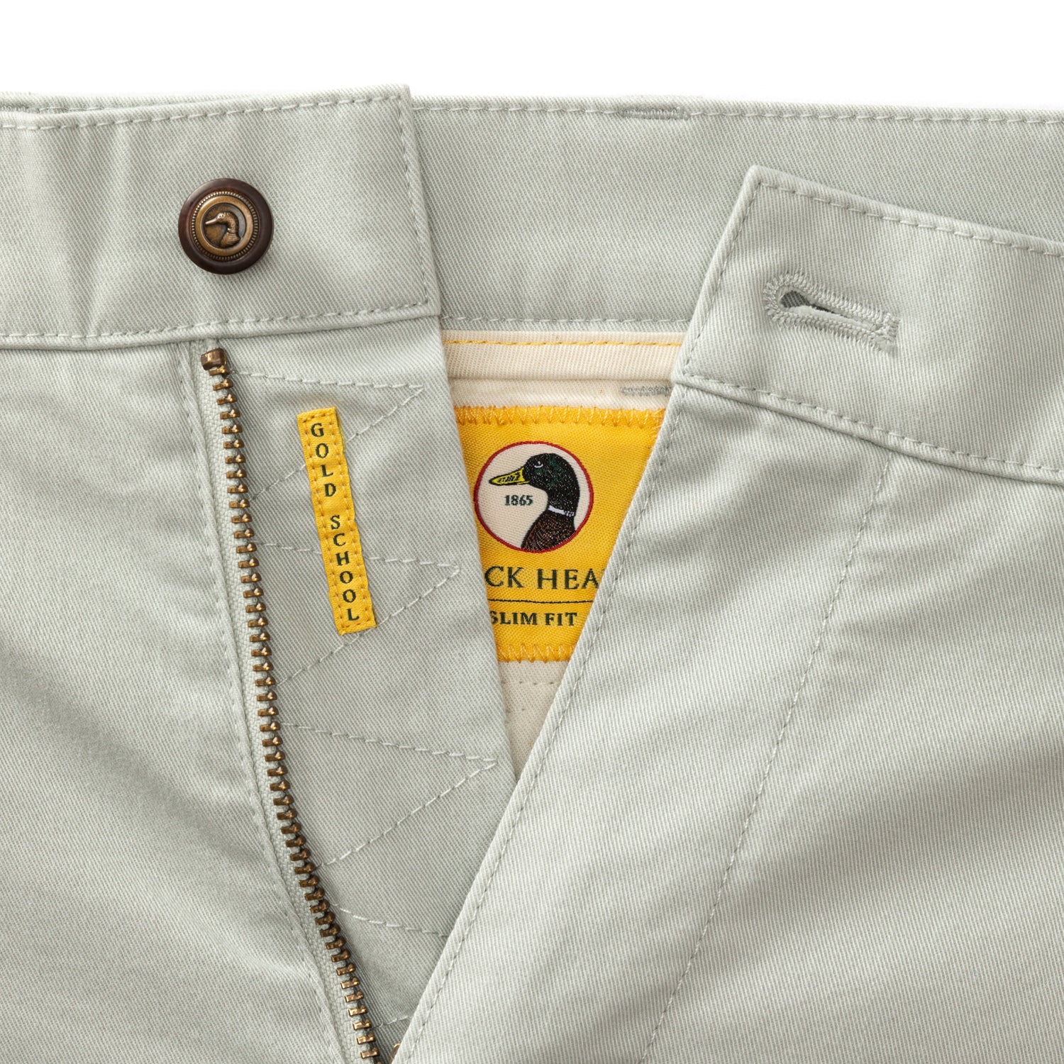 Slim Fit Gold School Chino - Sandstone Grey