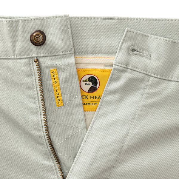 Slim Fit Gold School Chino - Sandstone Grey