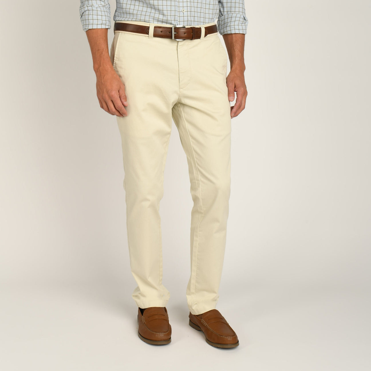 Slim Fit Gold School Chino - Stone