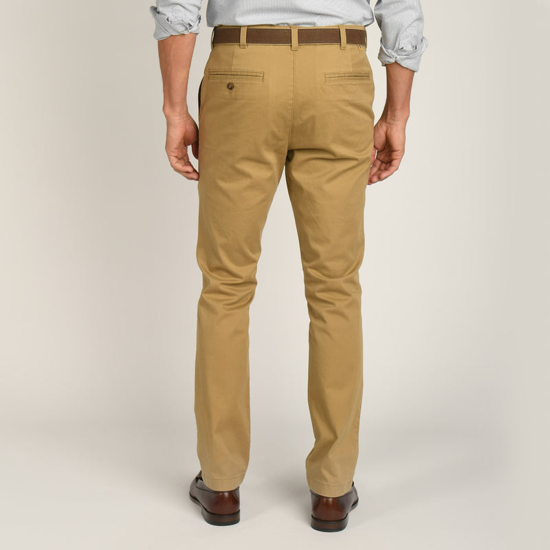 Slim Fit Gold School Chino - Dark Khaki