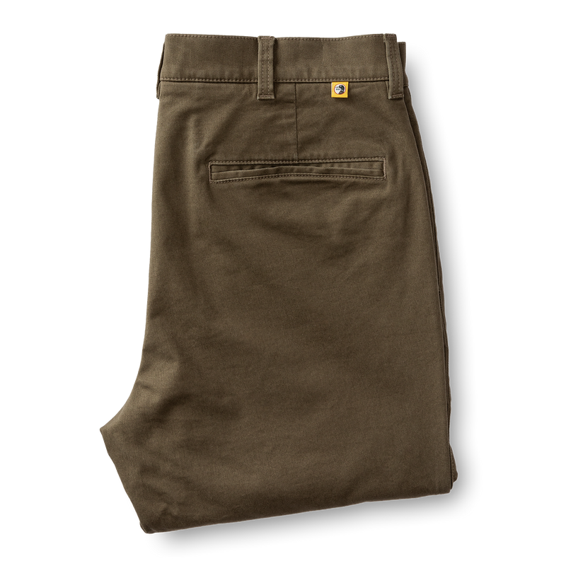 Slim Fit Gold School Chino - Dark Olive