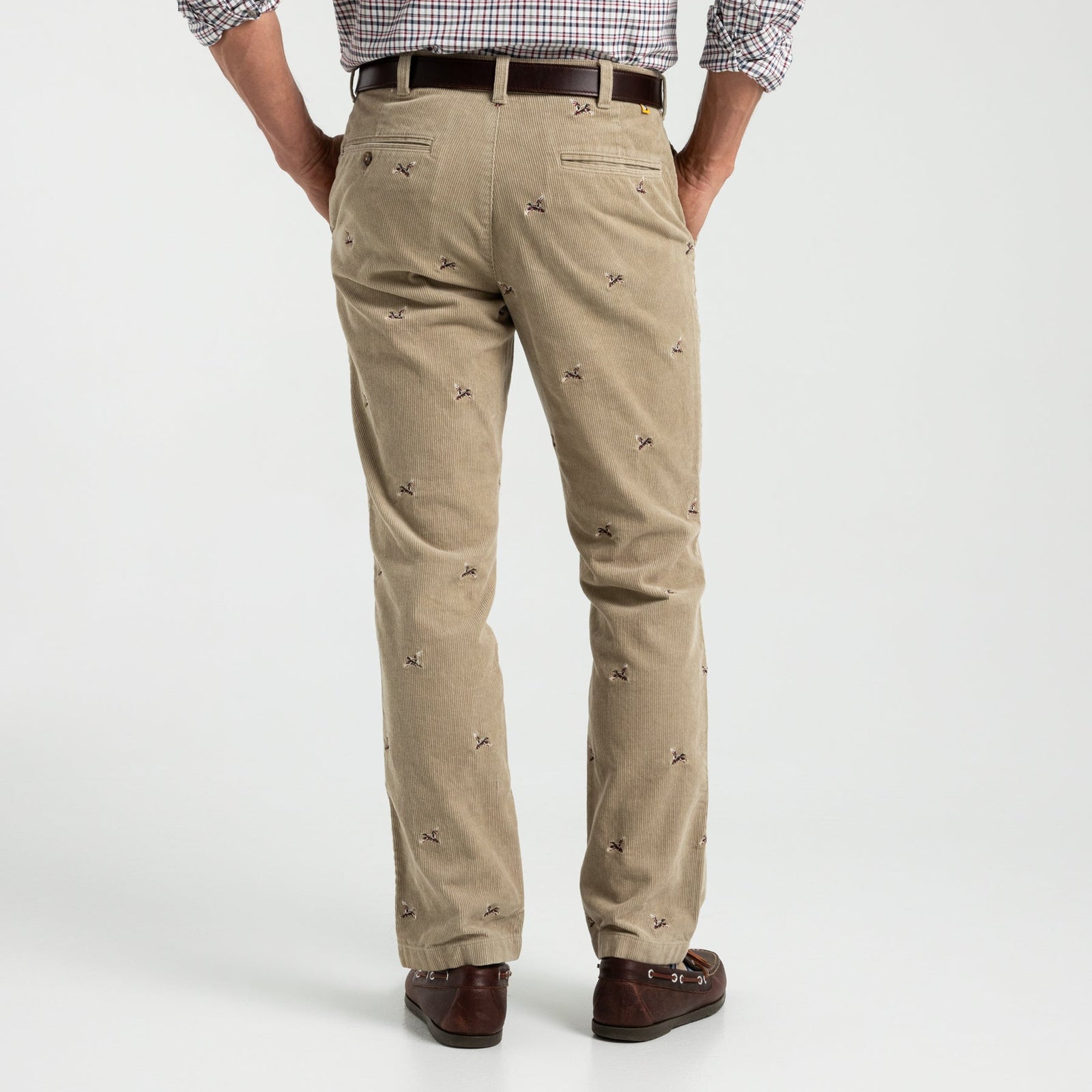 Bradbury Wide-Wale Corduroy Chino - Khaki Emb