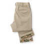 Classic Fit Brushed Back Gold School Chino - Khaki