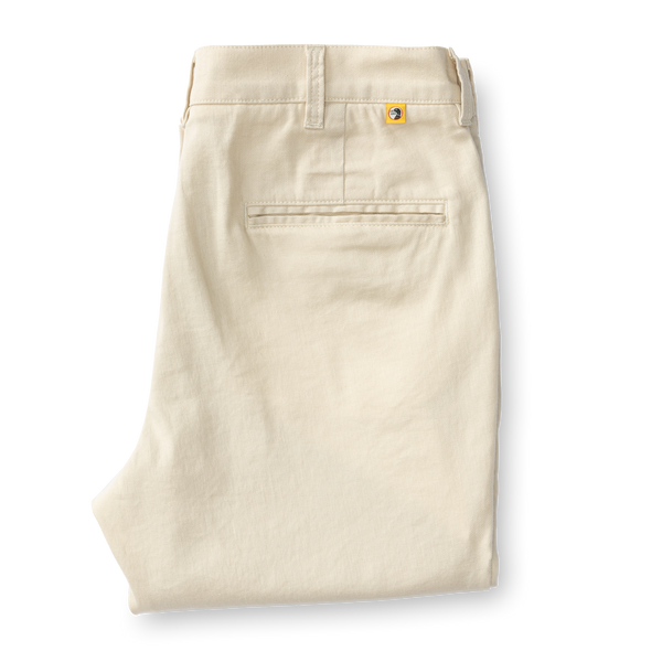 Classic Fit Linen Gold School Chino - Stone