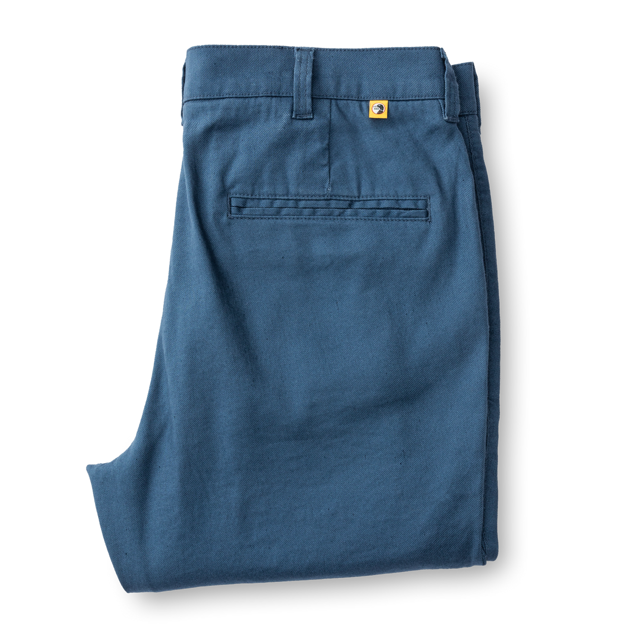 Classic Fit Linen Gold School Chino - Midnight Blue