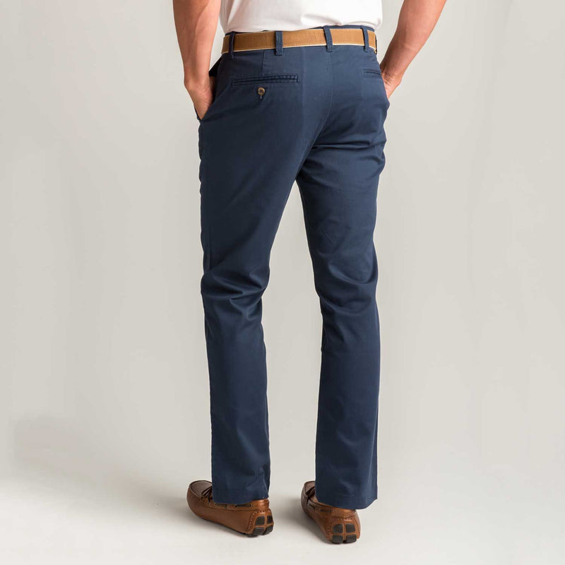 Classic Fit Gold School Chino - Navy