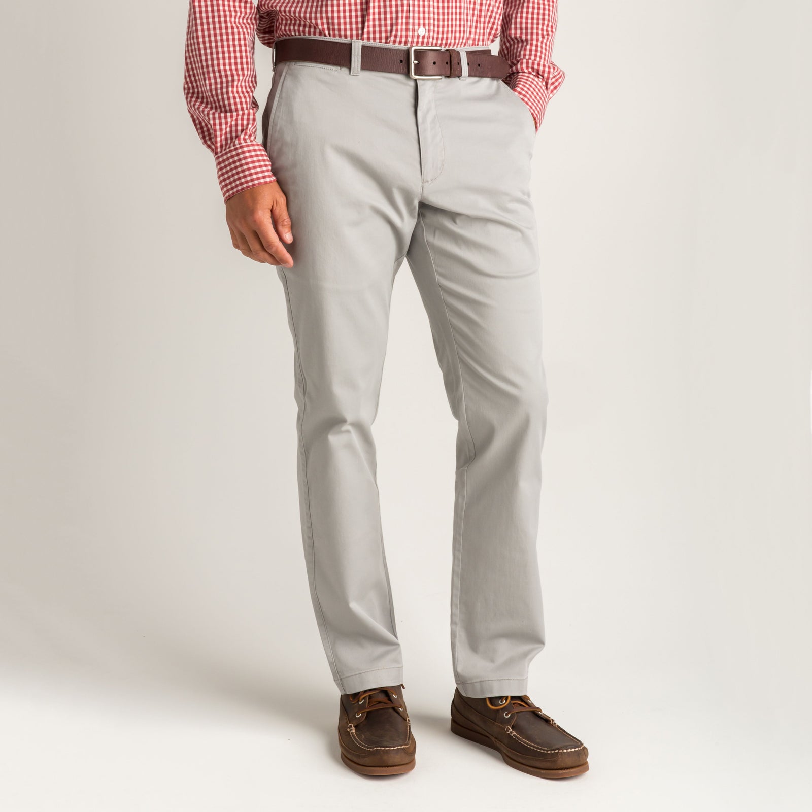 Classic Fit Gold School Chino - Limestone Gray
